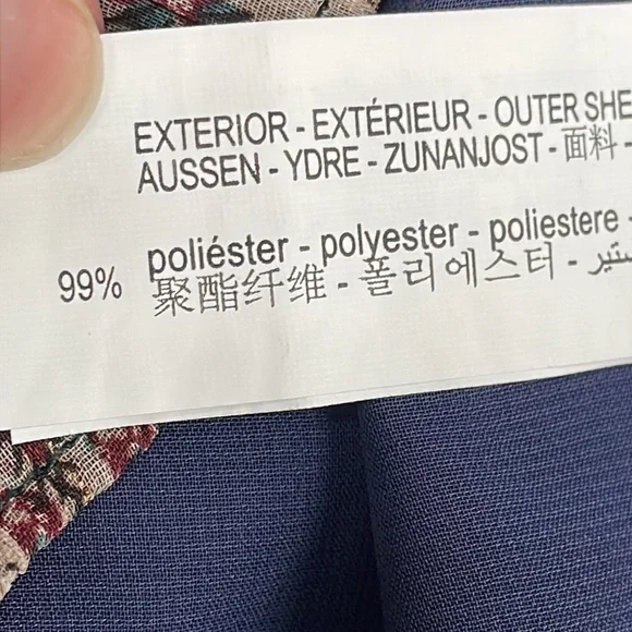 Zara V Neck Ruffle Trim Mini Dress Rust Geo Paisley Boho Cottagecore Sz S - Picture 14 of 14